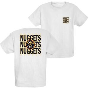 Blue 84 Unisex Kids Nba Youth T Shirt Frontback Press White 2 Sided